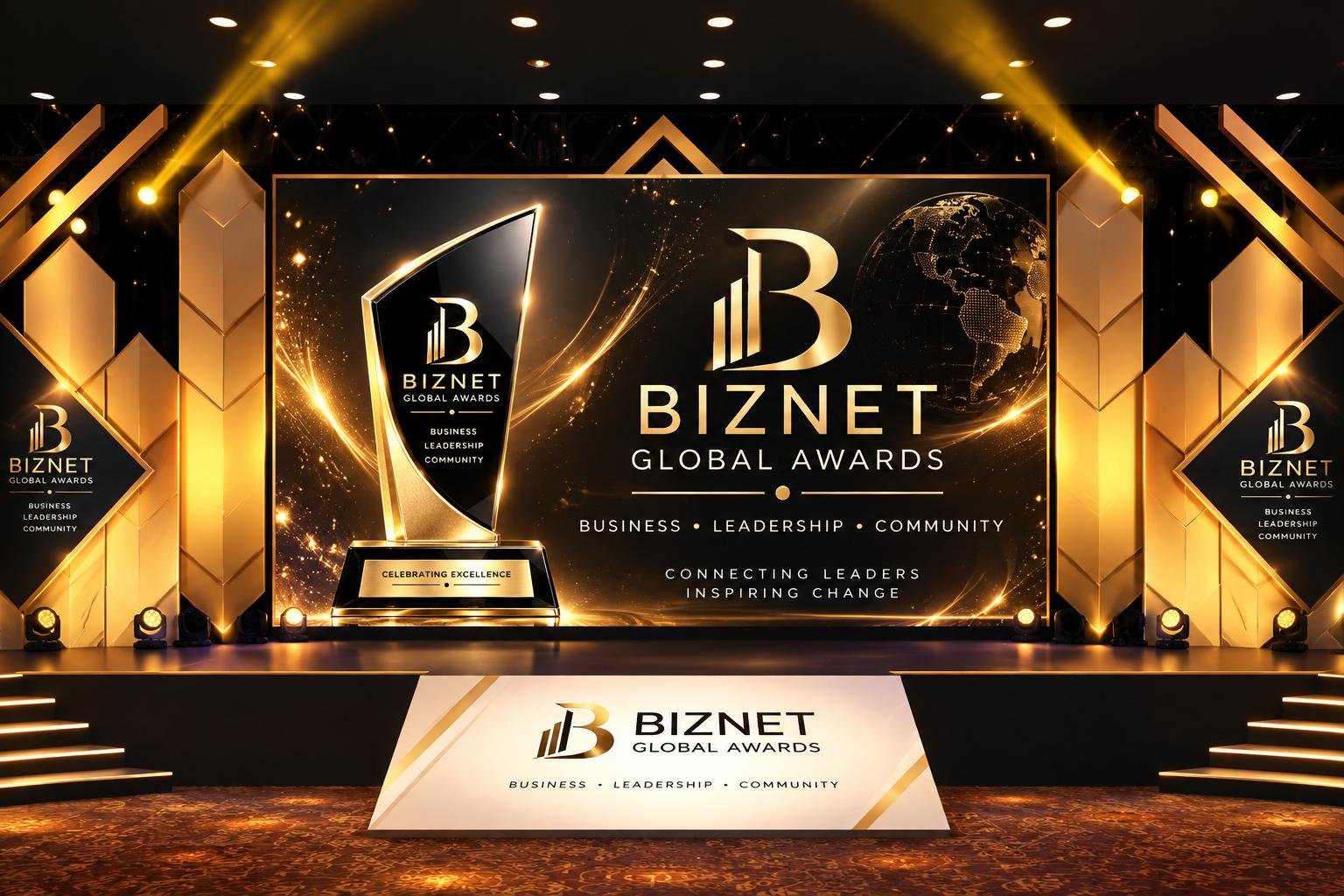 BIZNET gala evening stage